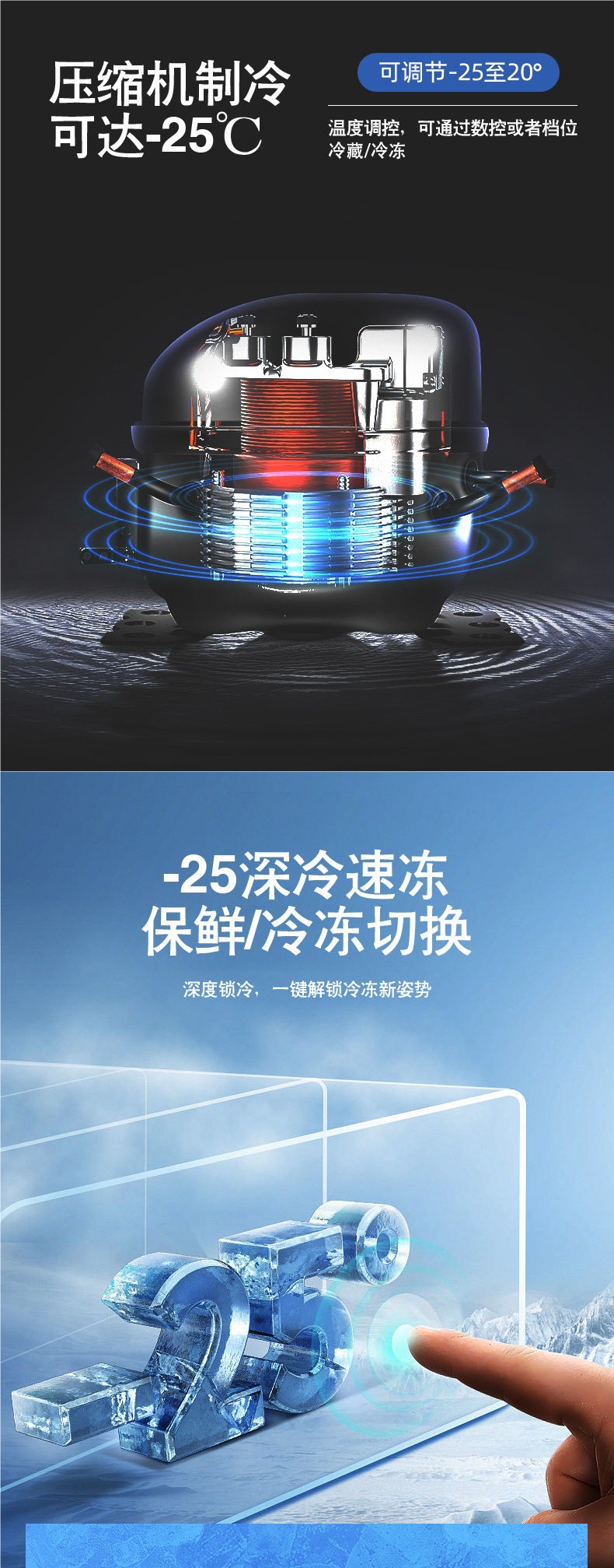 Mini Refrigerator for Home Use, Student Dormitory, Car, Dual-Use for Car and Home, for Freezing and Refrigerating Breast Milk, for One Person