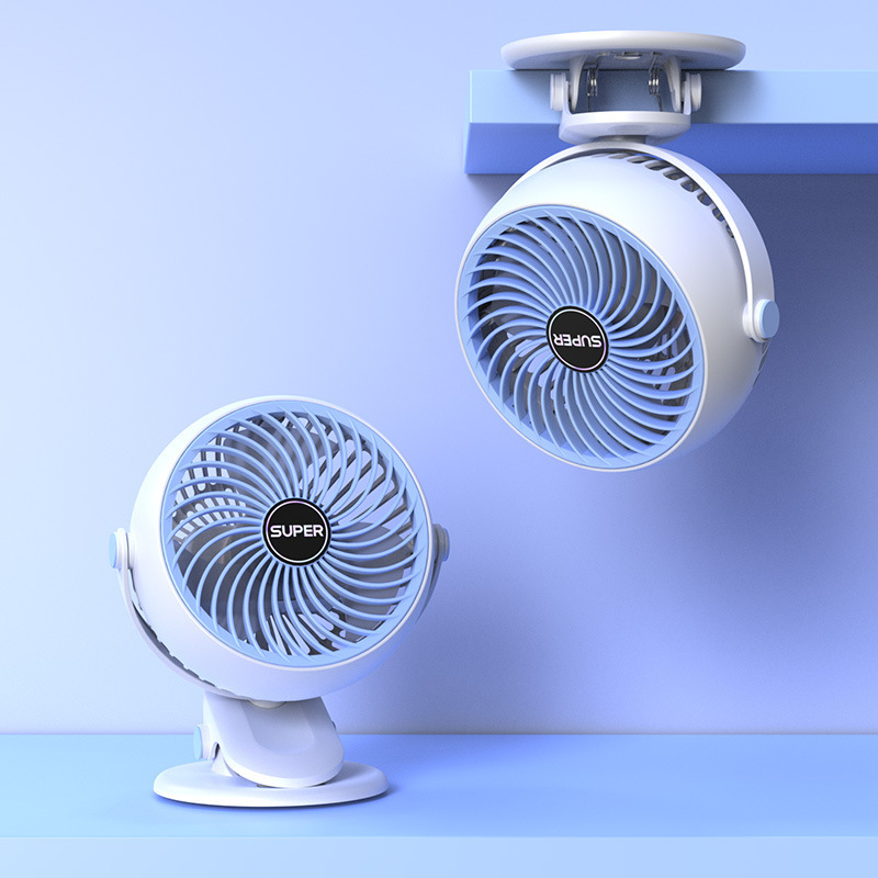 新しいクリップファンUSB充電大風力静音デスクトップ携帯屋外デスクトップ扇風機|undefined