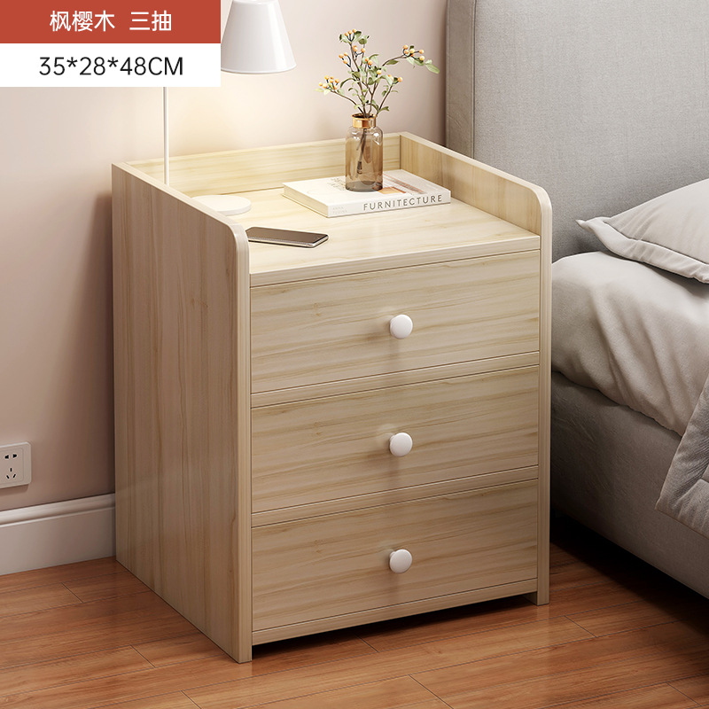 Escritorio de cabezal de cama simple moderno dormitorio alquiler de habitaciones de almacenamiento estante armario de almacenamiento 2025 nuevo