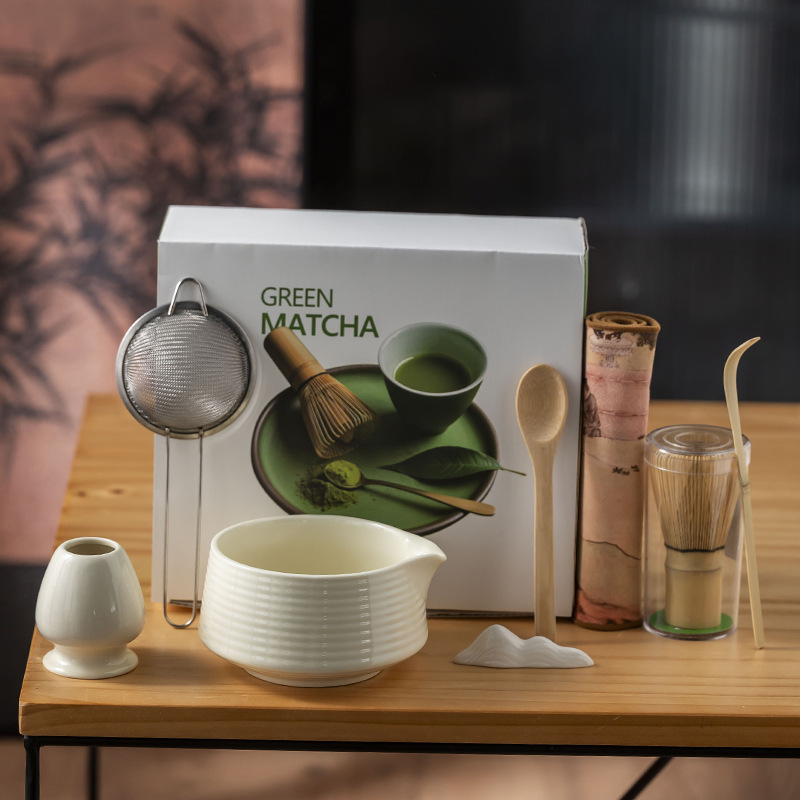 抹茶茶こし打ち工具抹茶ブラシ日本点茶碗抹茶カップ粉碗撹拌器茶調理器具セット|undefined