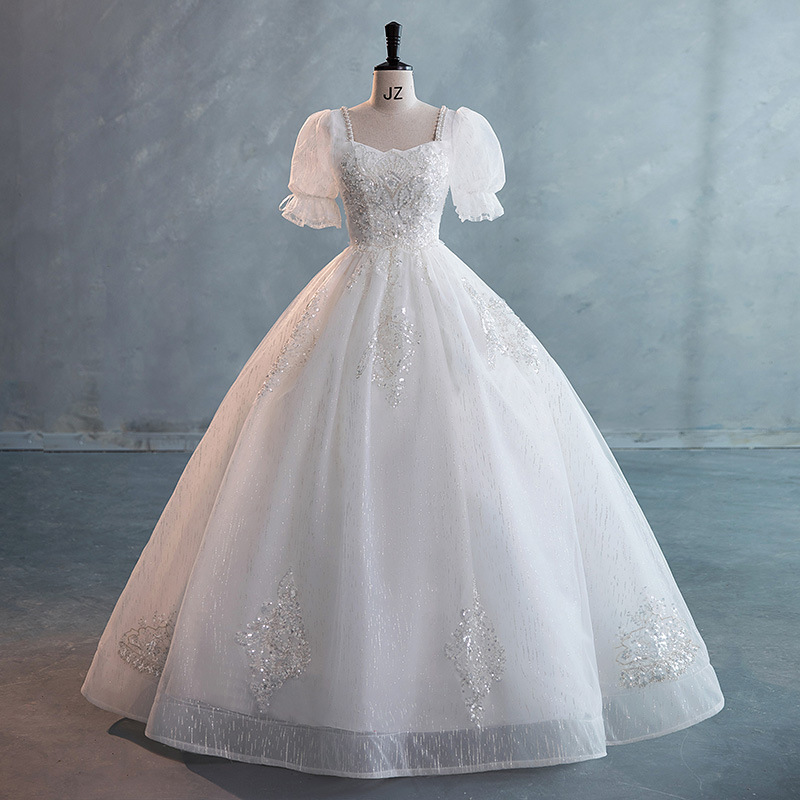 Foreign Trade French-Style Light Wedding Dress 2026 New Bride's Main Wedding Dress Palace Style Maternity Slimming Princess Style Floor-Length Wedding Dress Foreign Trade French-Style Light Wedding Dress 2026 New Bride's Main Wedding Dress Palace Style Maternity Slimming Princess Style Floor-Length Wedding Dress