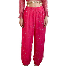 彩点跳舞裤 新款彩点长裤 成人肚皮舞印度舞表演服装 舞蹈练习服