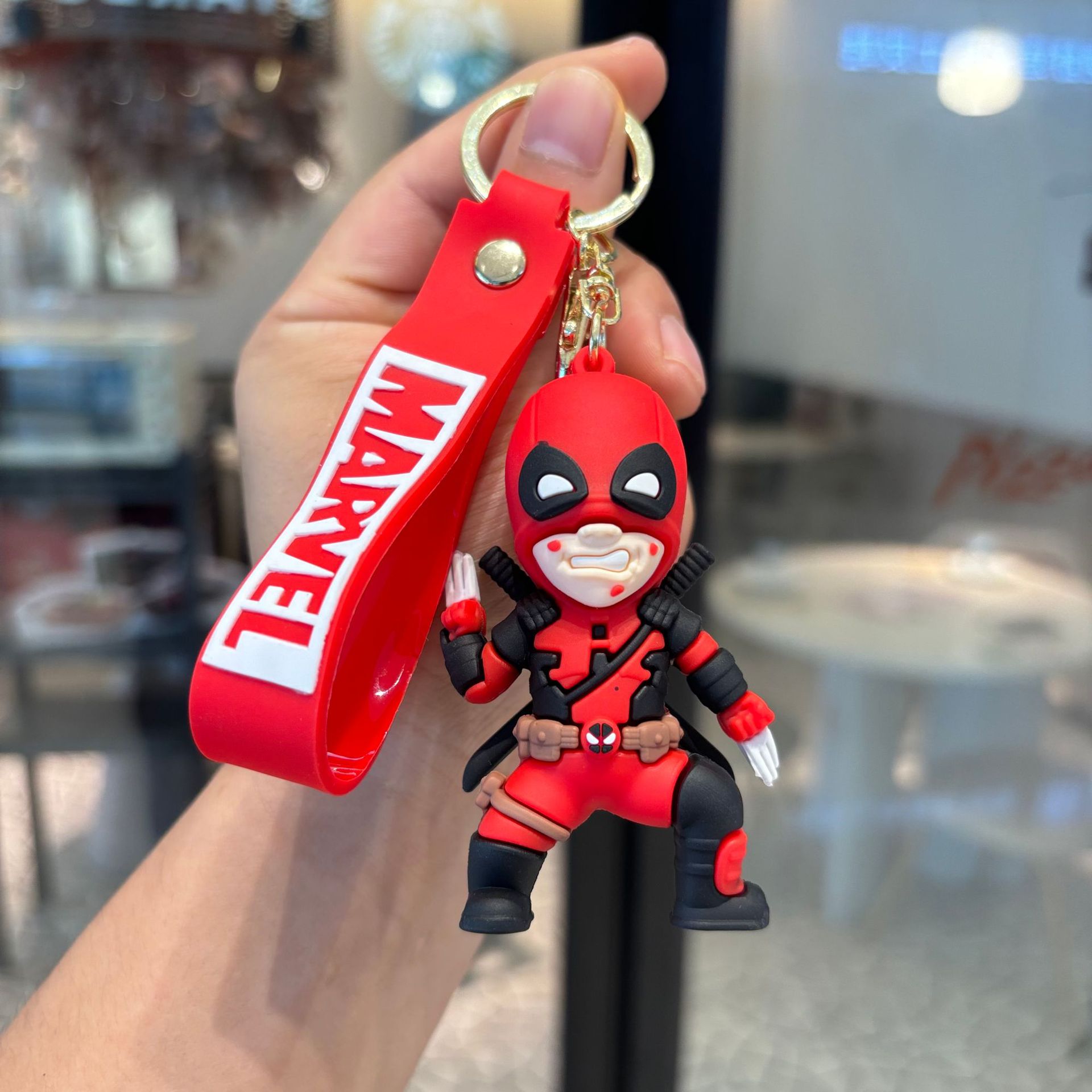 Cross-border Marvel Deadpool y Wolverine llavero de PVC muñeca colgante atrapar accesorios pequeños regalos al por mayor
