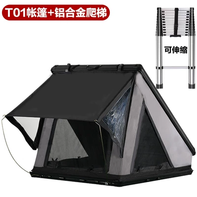 Aluminum Alloy Triangular Roof Tent for Camping, Suv, Hardcore Off-Road, Self-Driving, Fast Driving, Car-Mounted, Four-Season Camping (Avtomobil dam çadırları) - t01-1-telescopic-ladder-consult-customer-service-for-details