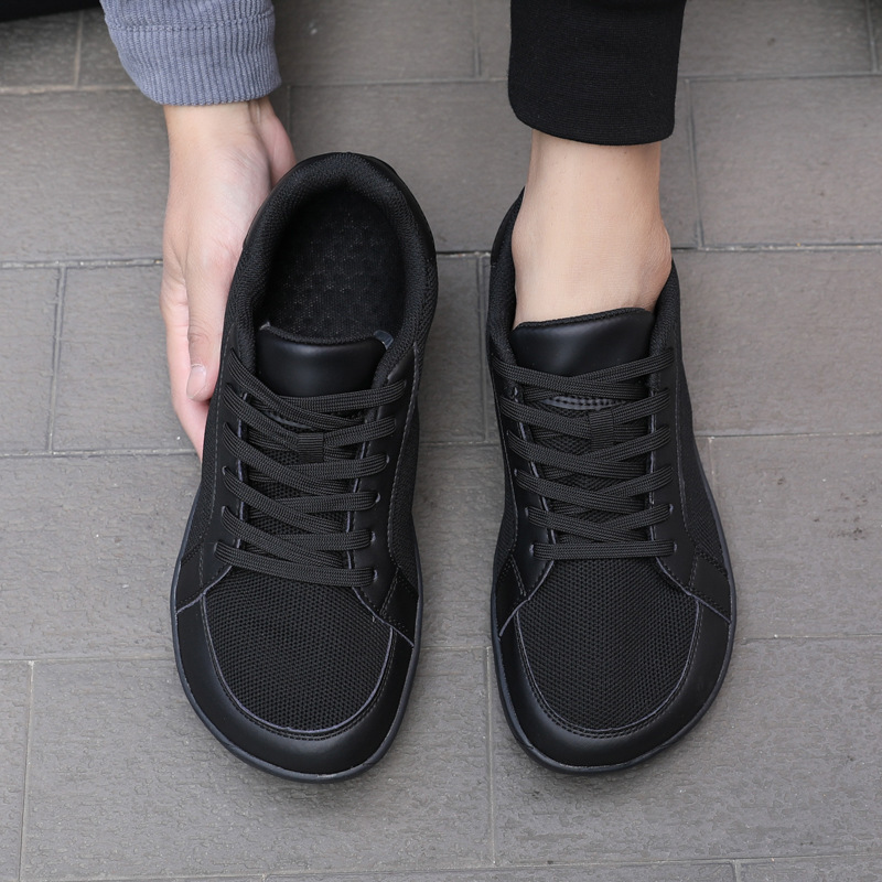 Cross-Border Temu Couple's Wide-Foot Sports Shoes Summer Breathable Men's Shoes Barefoot Mesh Casual Shoes for Women