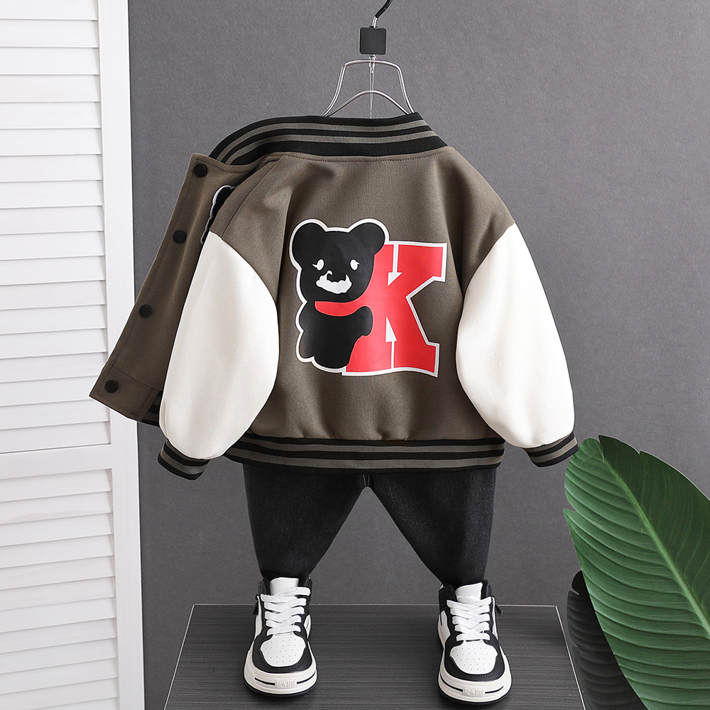 Jungen-Baseballjacke, Frühling und Herbst, Kinder-Herbstjacke, hübsche Jungen-Baby-Herbst_voghion.com