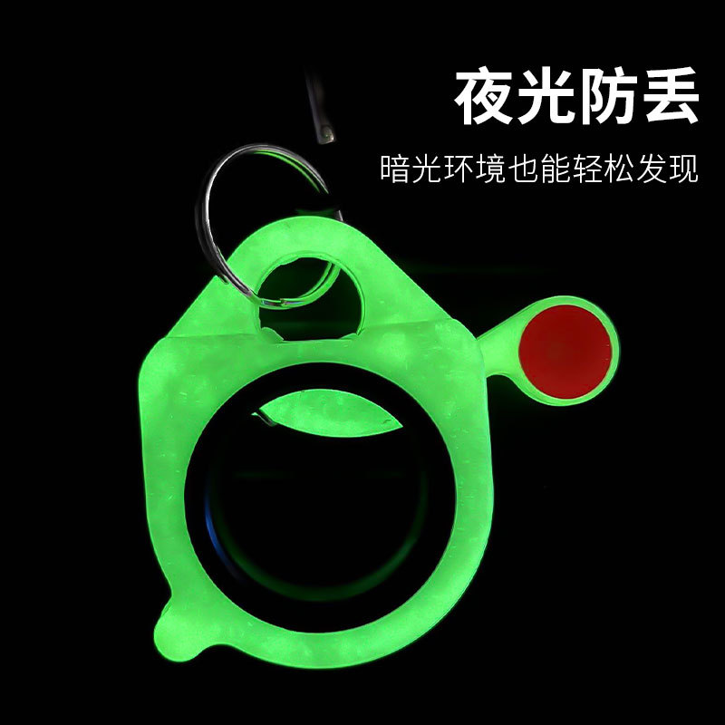 Organizador de bridas de nylon blanco portátil transfronterizo, organizador de bridas fluorescentes con bloqueo universal de un clic