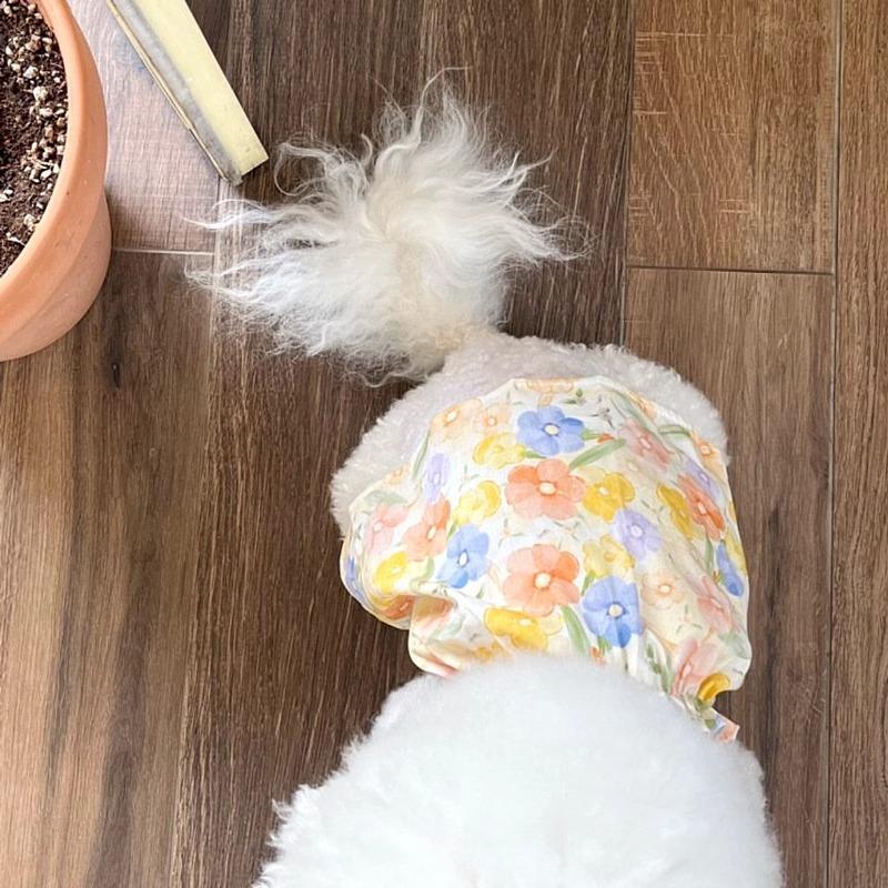 Ropa de perros de mascotas de verano delgada y refrescante vestido transpirable Teddy Bear cachorro Pomélago inns princesa viento
