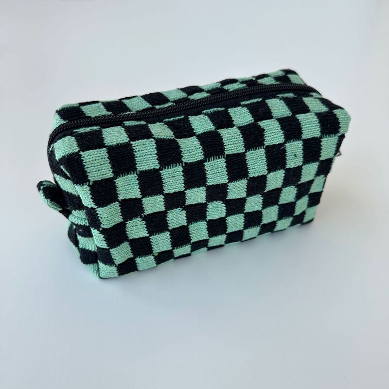 Etsy個性化刺繍メリヤス化粧バッグストライプ棋盤格収納袋ペン袋携帯色合わせ収納バッグ|undefined