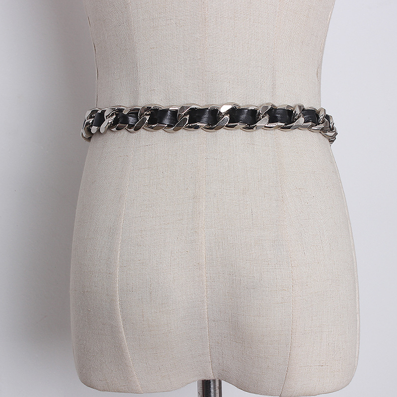 belt waist chain women's suit practical and versatile metal thick chain decorative belt ladies pants belt trend_voghion.com