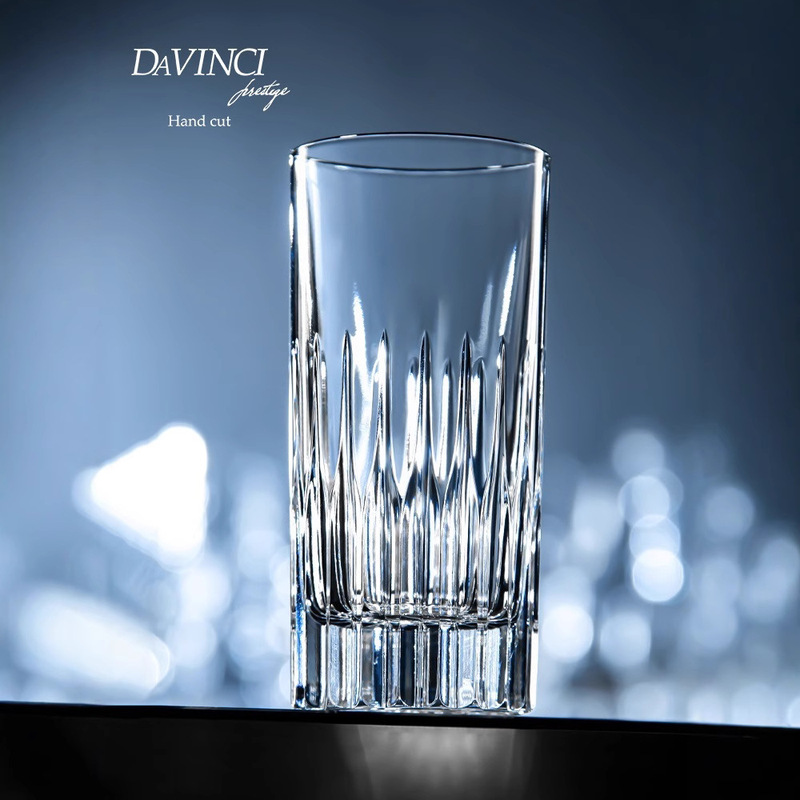 davinci imported large capacity handmade crystal glass water cup high color value juice cup household suit Cup
