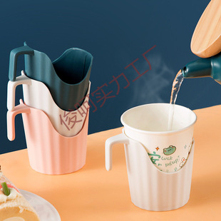 Disposable Paper Cup Holders for Home Use, Six-Pack, Thickened Plastic Corrugated Cup Holders, Insulated Anti-Scalding Cup Sleeves, Double Sleeves