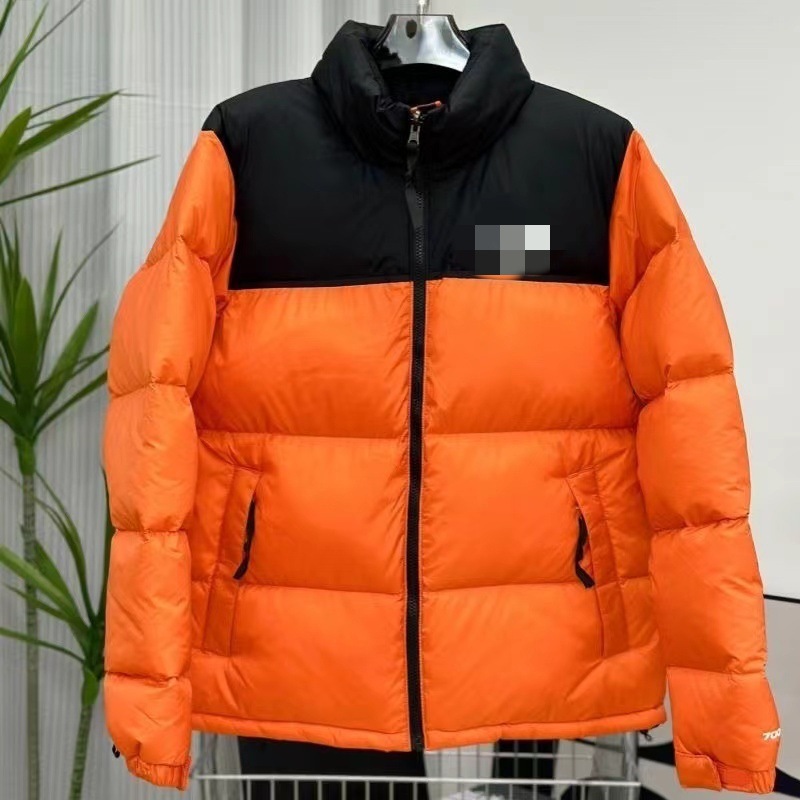 Red down jacket