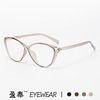 Ultra light brand retro glasses, European style, cat's eye