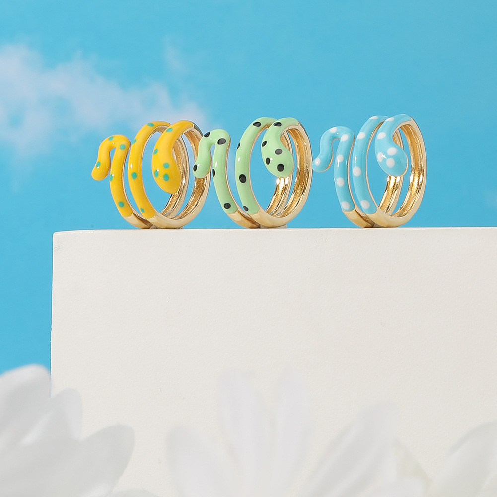 Fashion Snake Copper Open Ring Plating Copper Rings