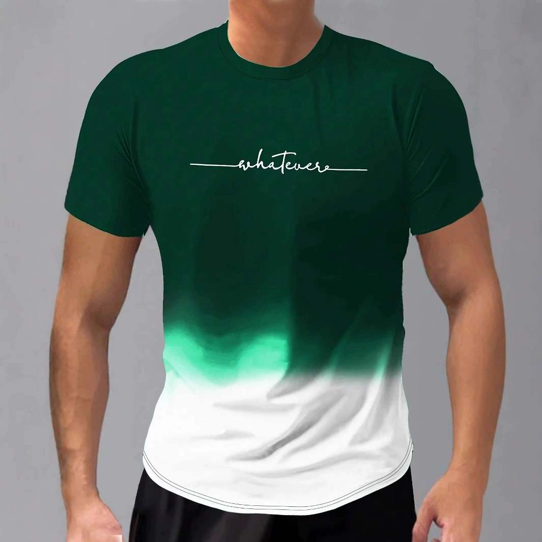 Европейский и американский экспорт, новый стиль 2025, модная трендовая повседневная универсальная футболка высокого качества с принтом и коротким рукавом