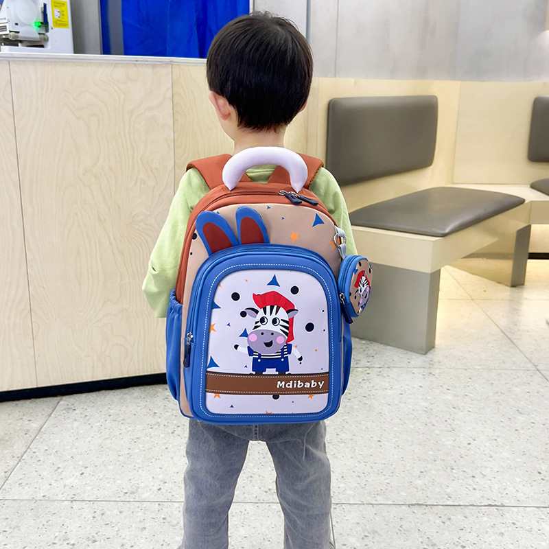 2026 nueva mochila infantil caricatura encantadora impresión de aire extranjero mochila de niños y niñas jardín de infantes mochila de bebé