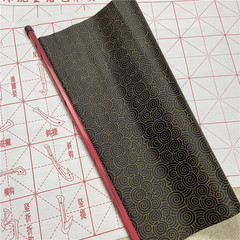 Scroll Water Writing Cloth Clear Water Calligraphy Practice Exercise Black Flower Background Training Class Beginners Adults Practice Brush Cloth