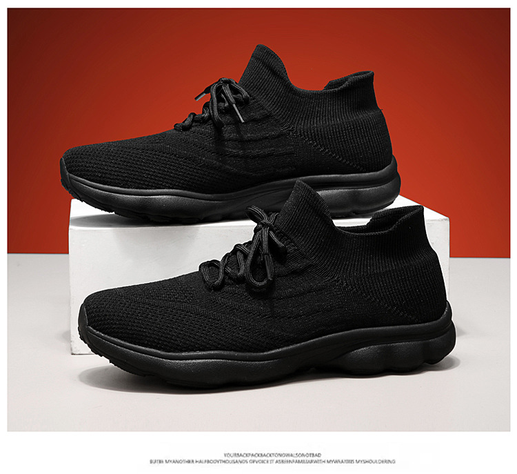 Outdoor-Paar Damen Sommersport, fliegendes gewebtes Mesh, atmungsaktiv, leicht, weich besohlte Tourismus-Wandersockenschuhe,_voghion.com