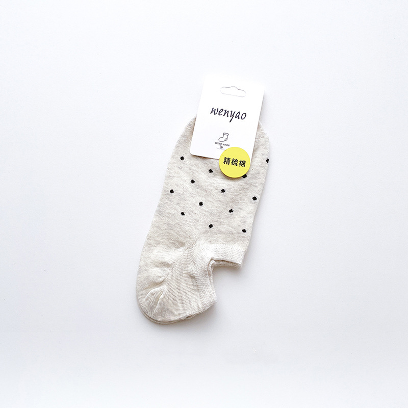 Calcetines de barco calcetines invisibles calcetines de verano damas al por mayor calcetines de algodón sólido no se caen talón delgado boca ligera calcetines de mujer