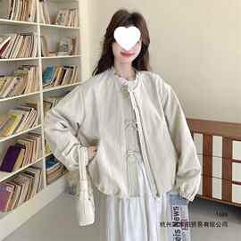 小香风花边拼接短款夹克外套女春秋2026新款千金感慵懒风上衣