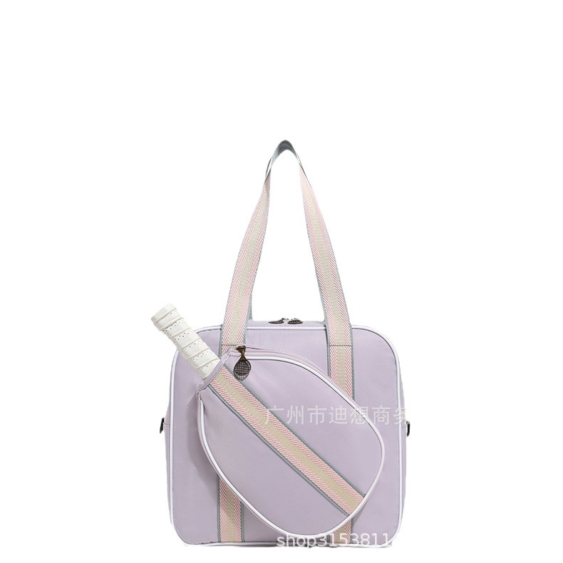 Bolsa de tenis de alta calidad de venta transfronteriza, bolsa de tenis de mano de mujer, gran capacidad de un solo hombro, bolsa de bádminton independiente.