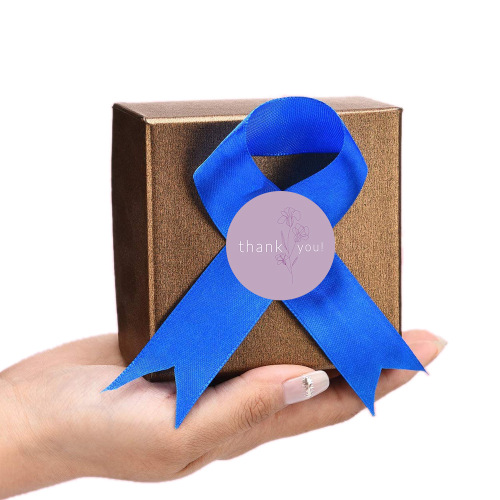 500/roll Colorful Floral Coated Paper Stickers Rose Thank You Labels Holiday Birthday Wedding Envelope Decoration