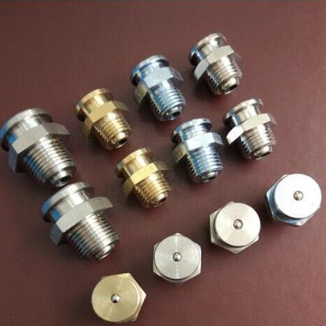 跃冠 DIN3404 M10*1-16 碳钢 镀白锌 平扣式 船用油杯 黄油嘴德标