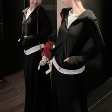 lu系套组|搭配不费力 双面磨毛三件套时尚休闲卫衣套装