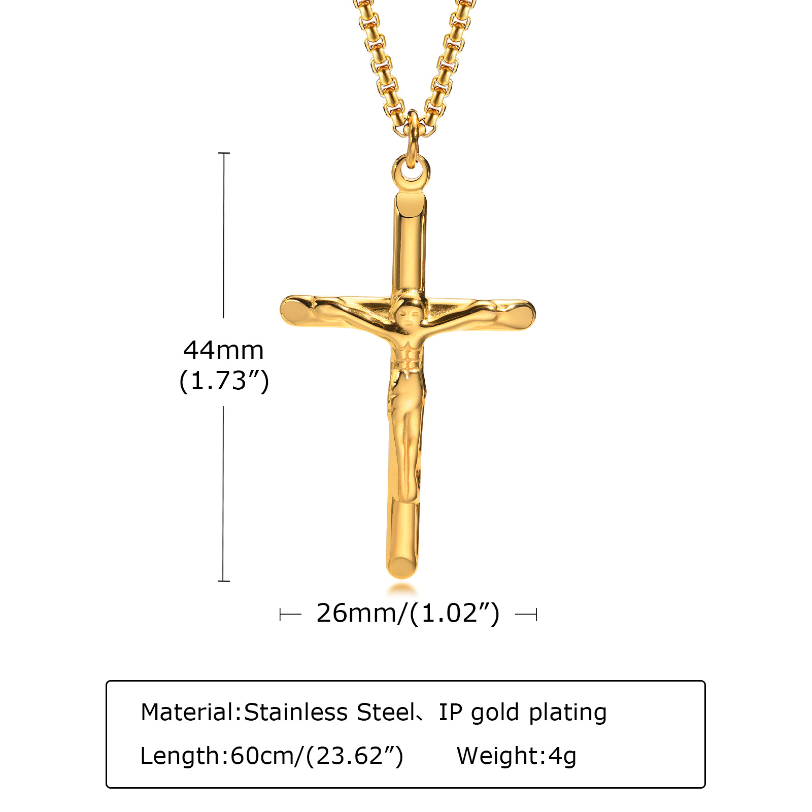 Cross Necklace Gold