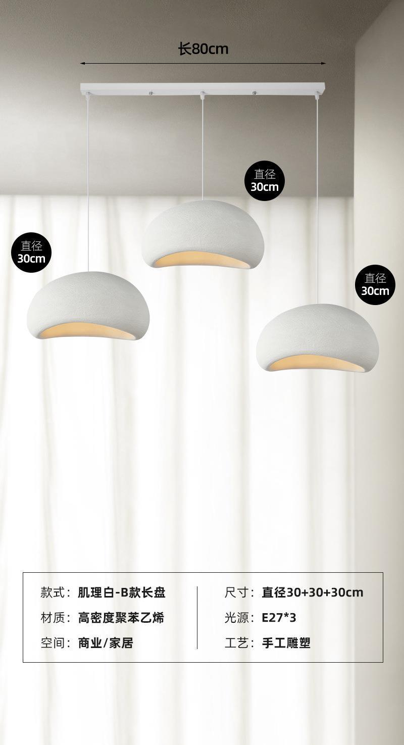 Bar, tienda de ropa personalizada, diseño silencioso, lámpara de viento, lámpara de vivienda, iluminación, lámpara de viento, crema, lámpara de candelabro de tres cabezas, restaurante