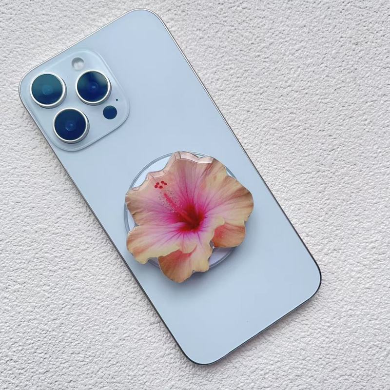 ins オーキッドアクリル接着剤磁気携帯電話ホルダーデスクトップ折りたたみポータブルオーキッド磁気携帯電話ホルダー|undefined