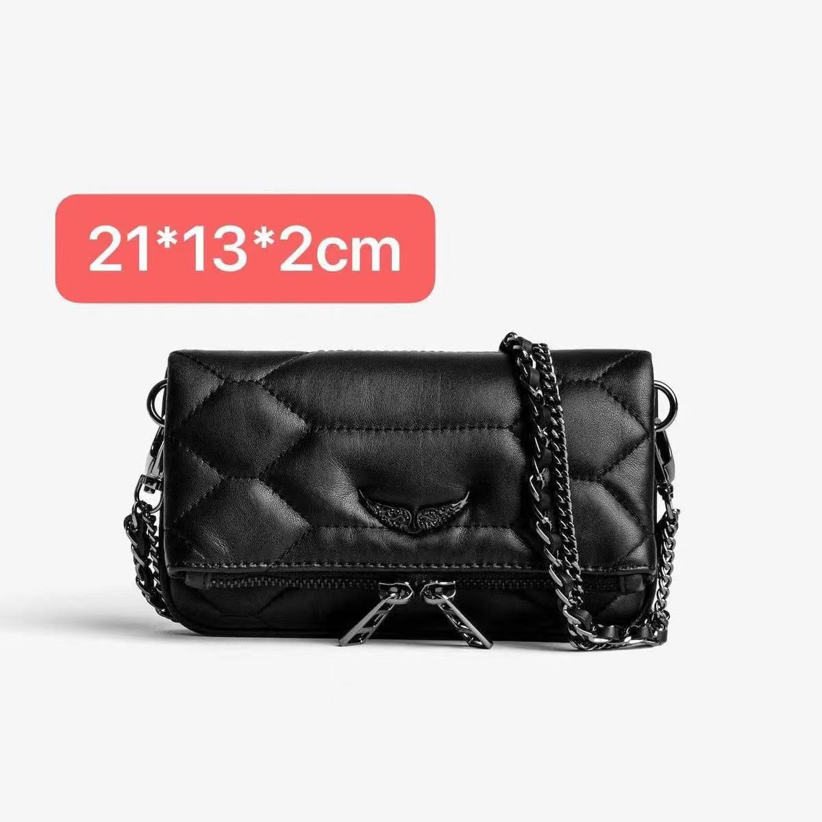 Mini black embroidered