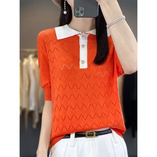 2026�ļ��¿�POLO�I��ë��Ůʿ�����U���@�ݱ���͸����䱳��T��