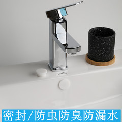 Face wash basin ceramic overflow hole decorative cover silicone round plug waterproof anti-insect basin side hole sealing deodorant plug