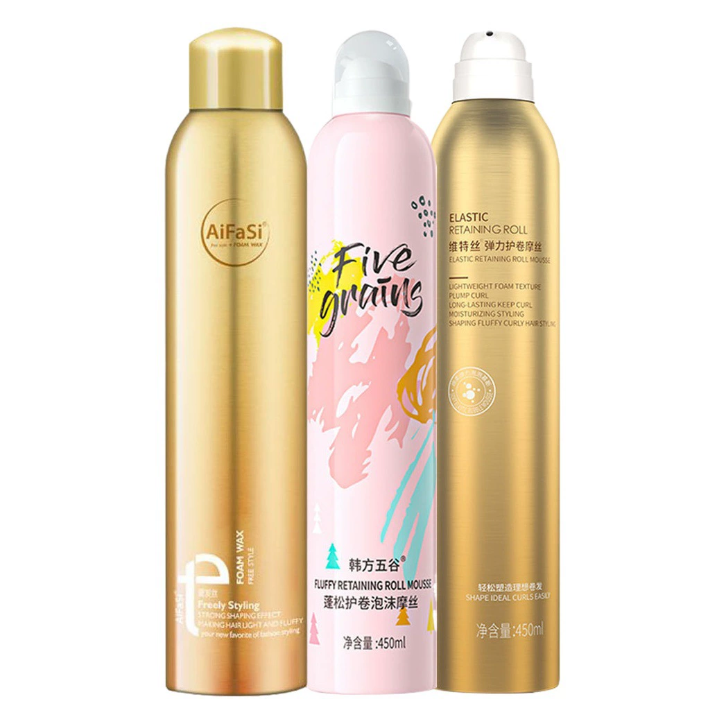 Пенистый воск для волос Вьющиеся волосы Увлажняющий пушистый лак для волос