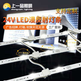 led漫反射灯条 高显色R90卷帘灯箱软膜天花光源 24V双色温硬灯条