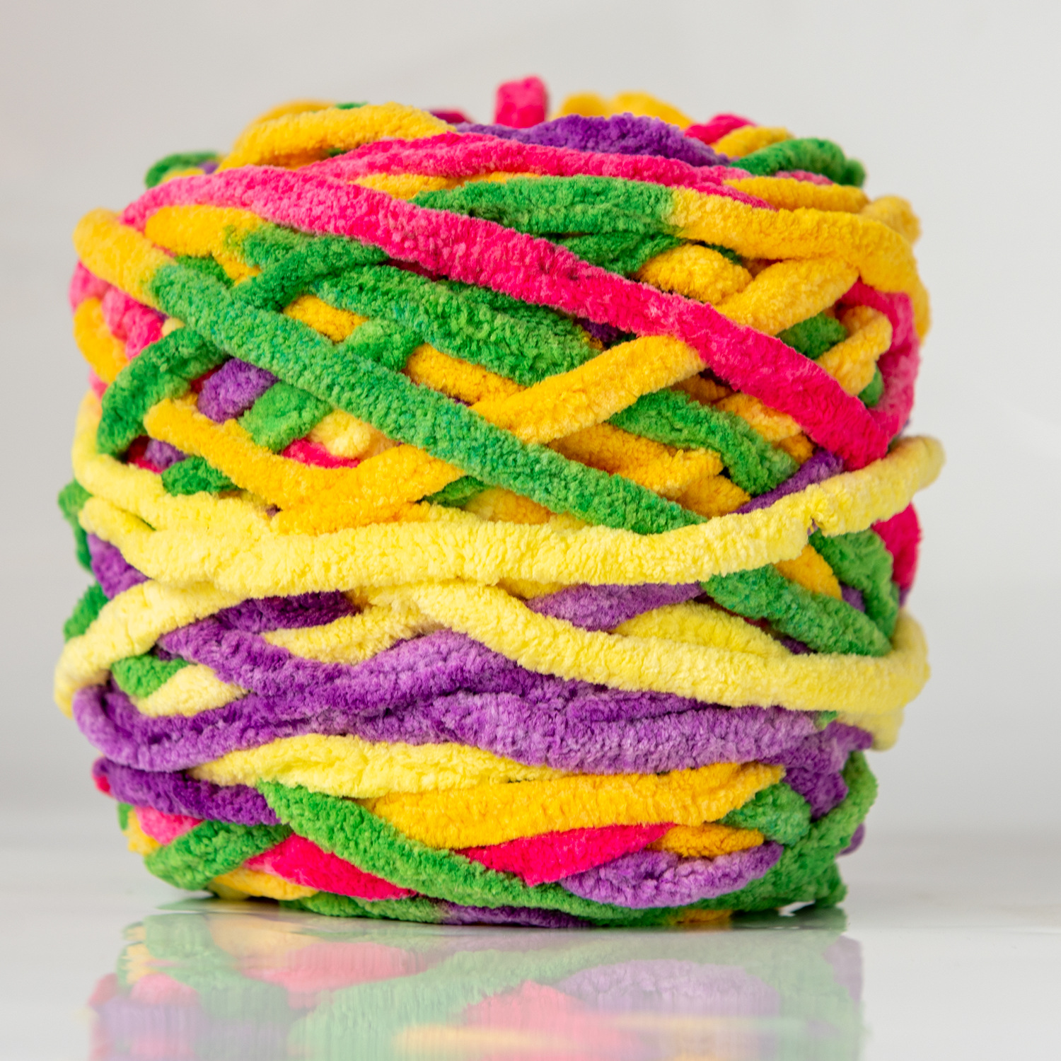 Hilo de Tira de Hielo Grueso para Tejido a Mano para Bufandas y Manualidades DIY