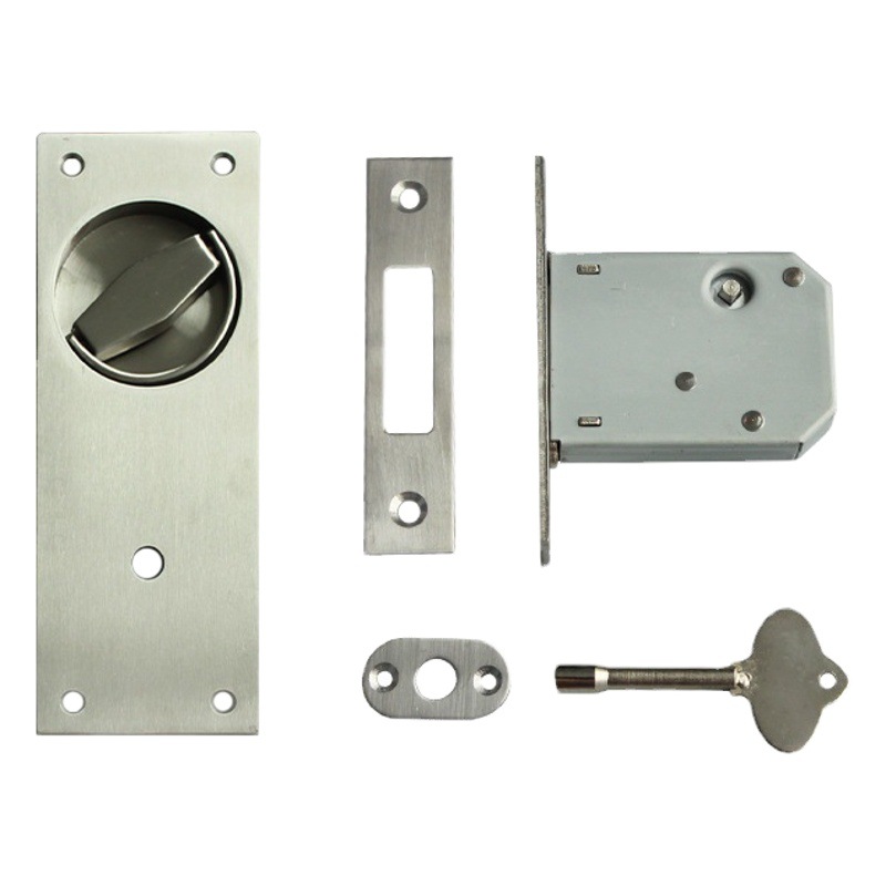 Acero inoxidable 304 panel anillo de tiro fuego Bloqueo de canal puerta eléctrica llave abierta 45DB cerradura del eje del tubo