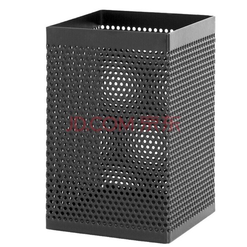 Deli 909 pen holder is simple, fashionable and classic black student office metal round pen holder desktop stationery storage