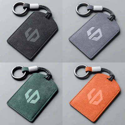 Car key bag – Suede Leather Unisex Nfc - dark-green-zero-running-exercise-rope
