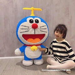 レゴ 1m ドラえもん ブルー ファットマン 小さな粒子ビルディング ブロック パズル 知育組み立ておもちゃ 誕生日ギフトと互換性があります。