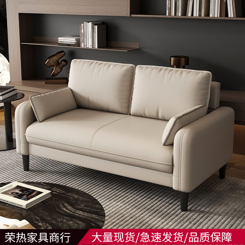 Light Luxury Small Apartment Double or Triple Sofa for Rental Apartments, Rest Areas, Reception Areas, Beauty Salons, Homestays, and Clothing Stores Light Luxury Small Apartment Double or Triple Sofa for Rental Apartments, Rest Areas, Reception Areas, Beauty Salons, Homestays, and Clothing Stores