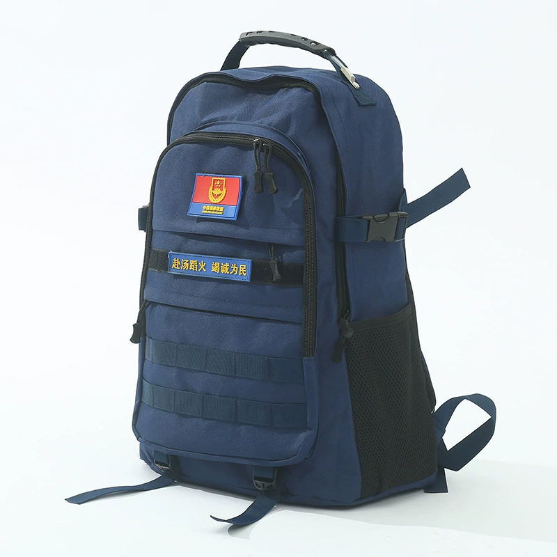 Pai Rong Emergency Flame Blue Fire Rescue Bag Многофункциональный рюкзак для переноски лесного пожара Многослойная сумка из ткани Оксфорд