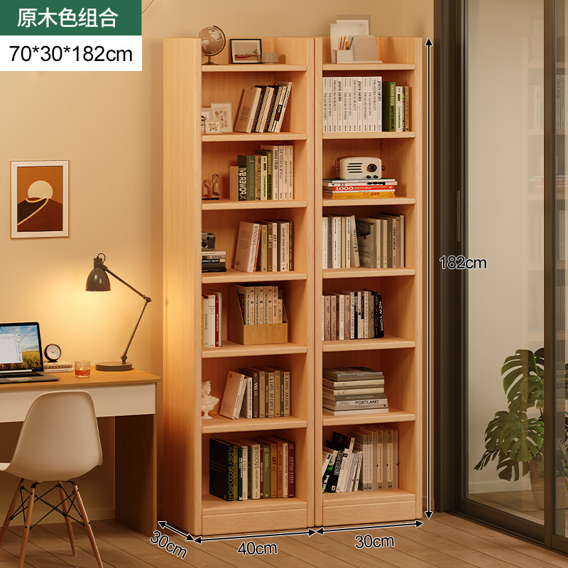 Estante de madera estante de esquina de pared estrecho estante de esquina de piso contra la pared hendidura de esquina simple almacenamiento gabinete de biblioteca doméstica