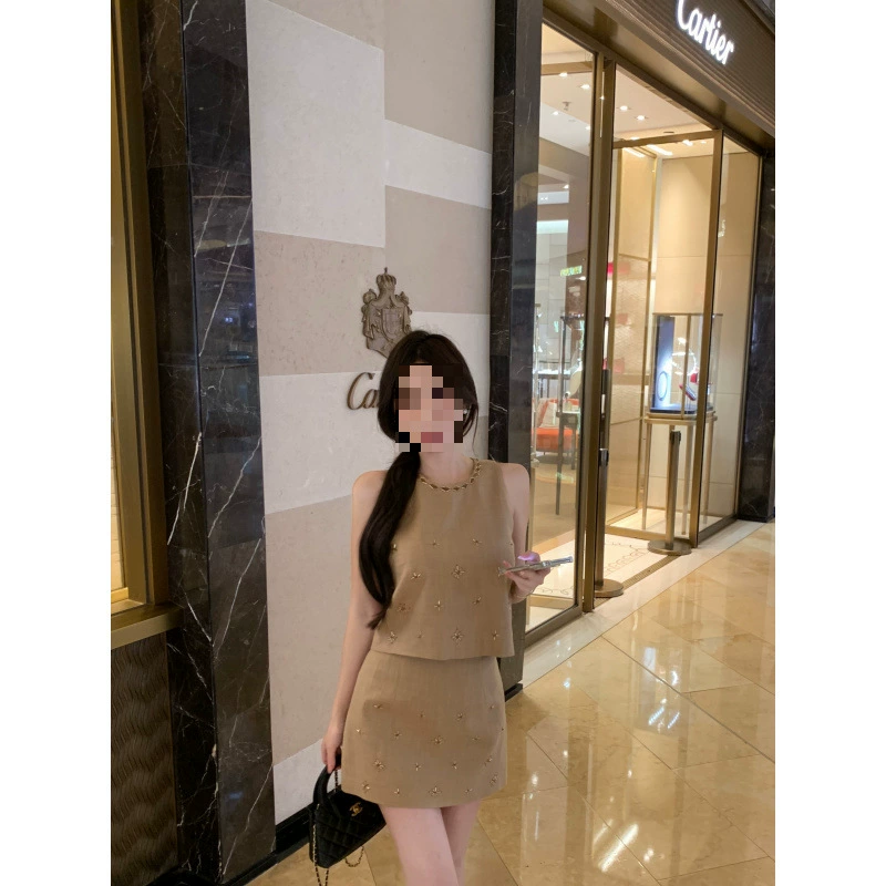 Рекордный выстрел из соснового чая какао маленький ароматный набор из двух частей летом новый китайский дизайн-блузка