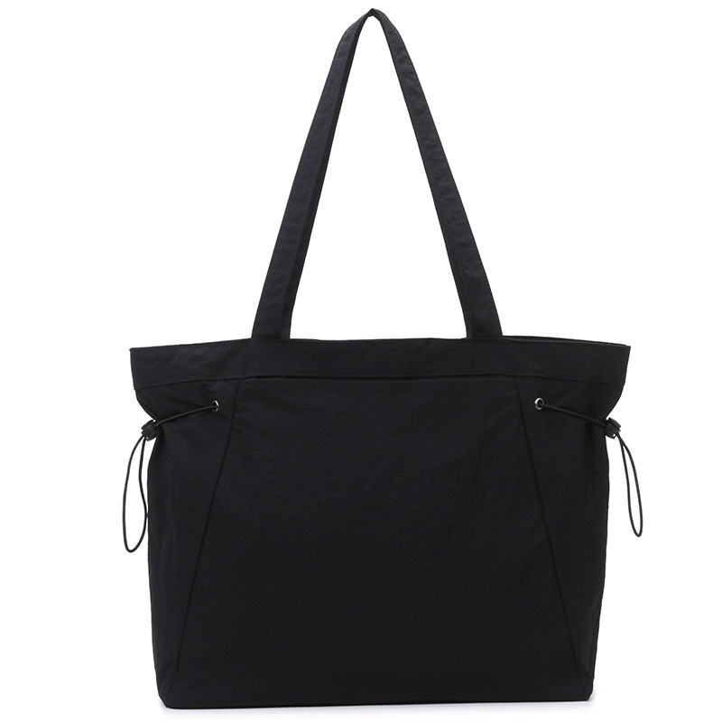 LULU Women's Nylon Shoulder Tote Bag Large Capacity Underarm Bag New Simple Shopping Bag Lightweight Casual Commuter Bag - Thumbnail 8