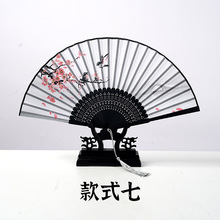 跳舞一笑扇子支持定制古典扇折扇女扇折叠扇汉服舞蹈古风扇子