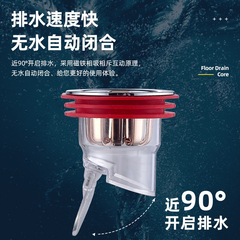 網紅地漏防臭芯衛生間堵口管廁所通用防返臭反味神器下水道防蟲蓋