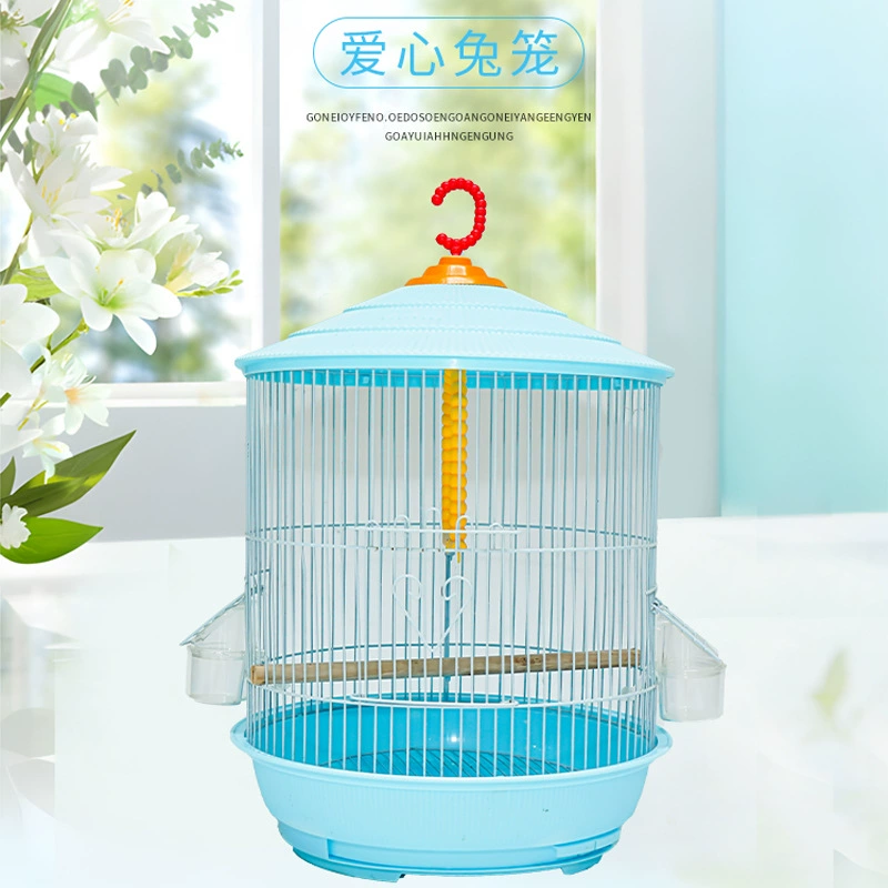 Клетка для птиц, оптовая продажа, семена попугая, вышитые глаза, пион, купол для птиц, клетка для птиц, бытовая пластиковая клетка в форме крыши, декоративная клетка